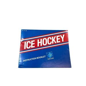 Ice Hockey Instruction‎ Manual Only Nintendo NES